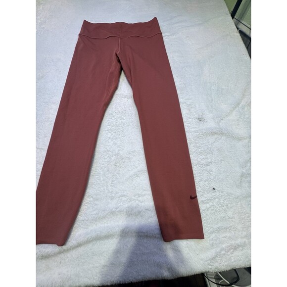 Nike Dri-fit Workout Capri Size Large Compression Weight Lift Yoga NWOT Marroo - Picture 2 of 8